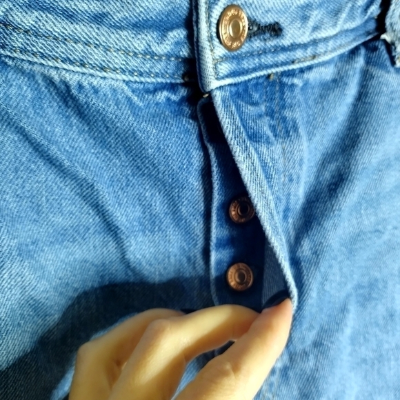 Free people We the Free Maggie Ripped Crop Straight Leg Jeans sz 31 - Picture 6 of 9